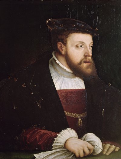 Portrait de Charles V (1500-58) - German School